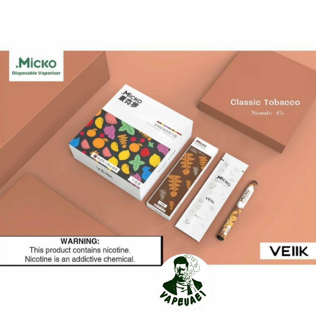 Micko Disposable Vaporizer By Veiik-classic tobacco IN DUBAI/UAE