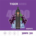 Tiger Mesh Disposable Vape 4000 Puffs- Grape Ice