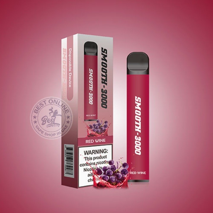 Smooth 3000 Puffs Disposable Vape- Red Wine