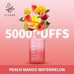 ELF Bar 5000Puffs Disposable Vape- Peach Mango Watermelon