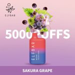 ELF Bar 5000Puffs Disposable Vape- Sakura Grape