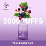 ELF Bar 5000Puffs Disposable Vape- Triple Berry Ice