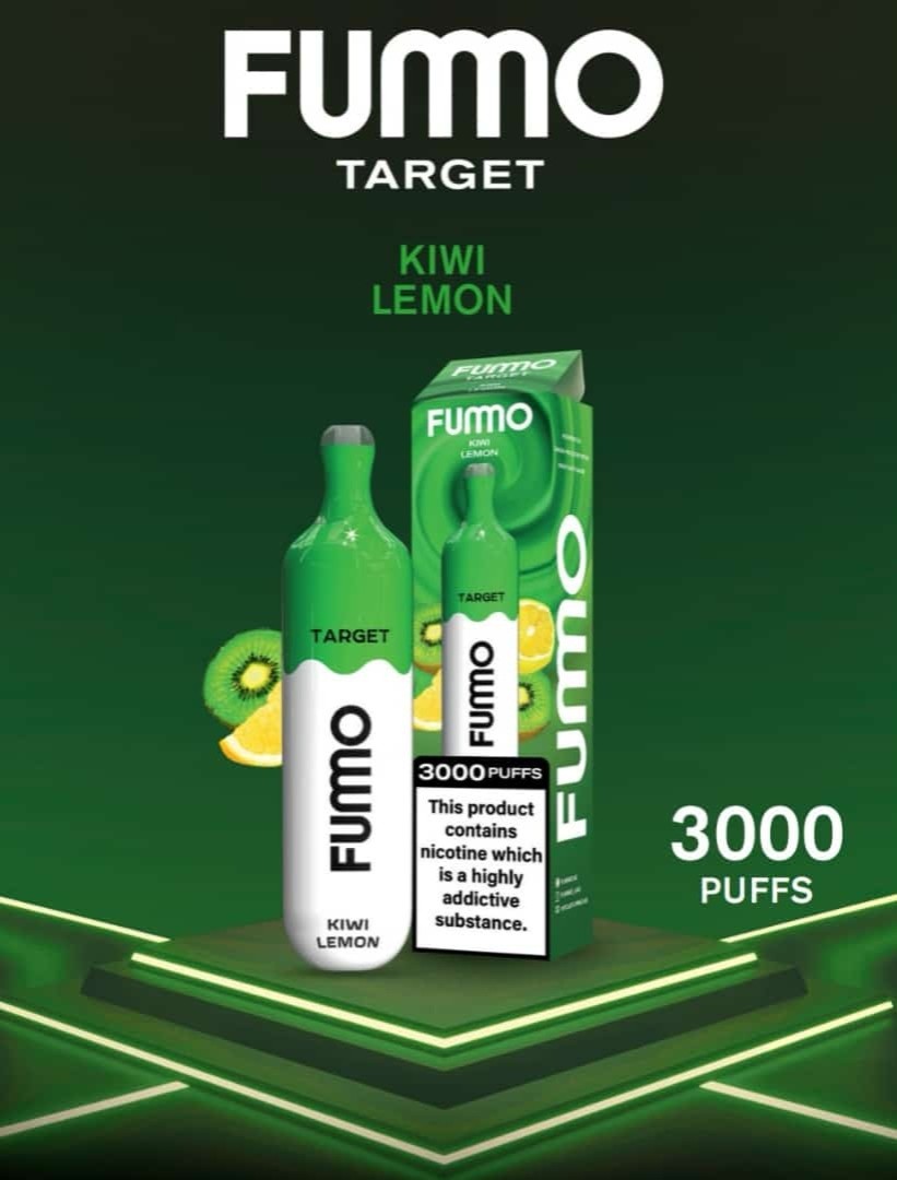 Fummo Target Disposable 3000 Puffs- Kiwi Lemon