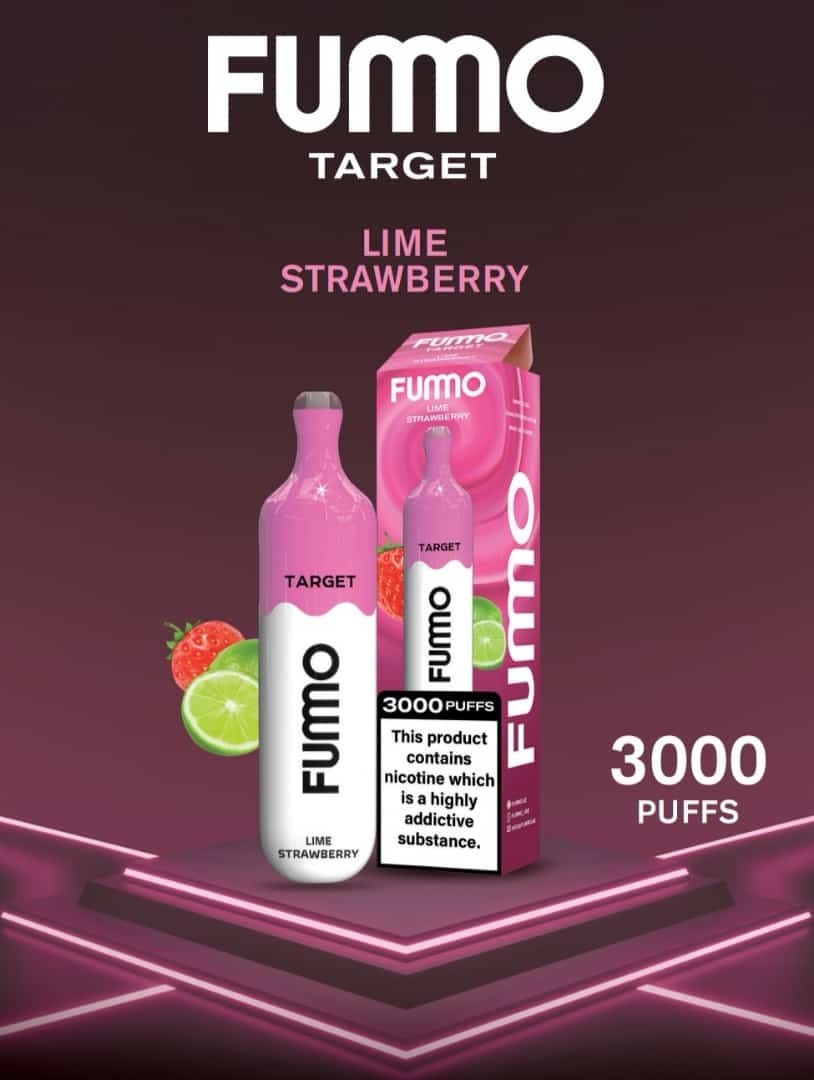 Fummo Target Disposable 3000 Puffs- Lime Strawberry