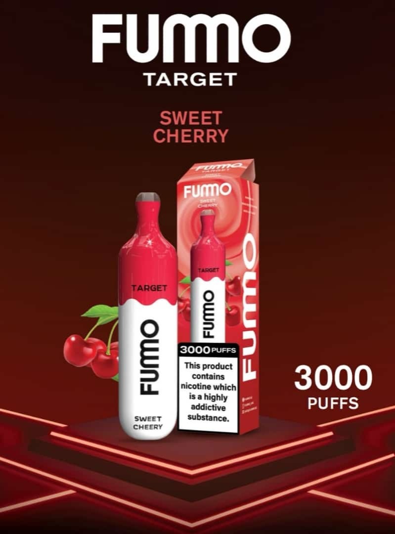 Fummo Target Disposable 3000 Puffs- Sweet Cherry