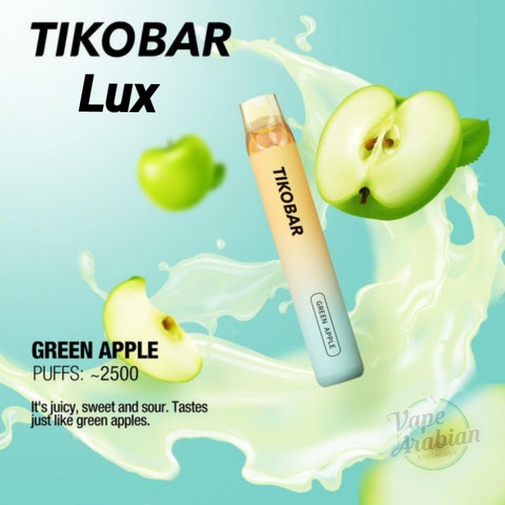 Tikobar Lux Disposable Pods 2500 Puffs- Green Apple