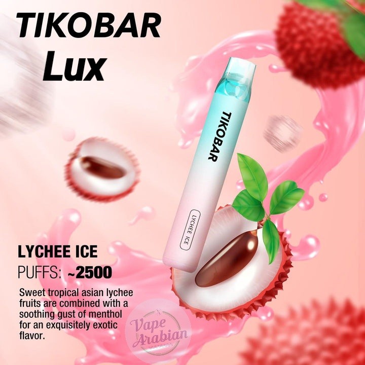 Tikobar Lux Disposable Pods 2500 Puffs- Lychee Ice