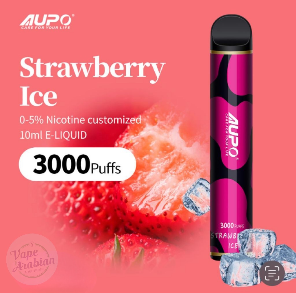 Aupo 3000 Puffs Disposable Pod- Strawberry ice