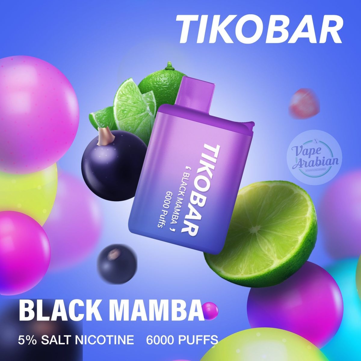 Tikobar disposable pod 6000puffs- Black Mamba