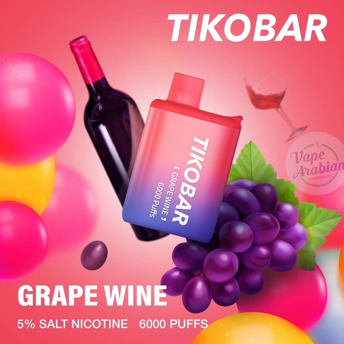 Tikobar disposable pod 6000puffs- Grape Wine