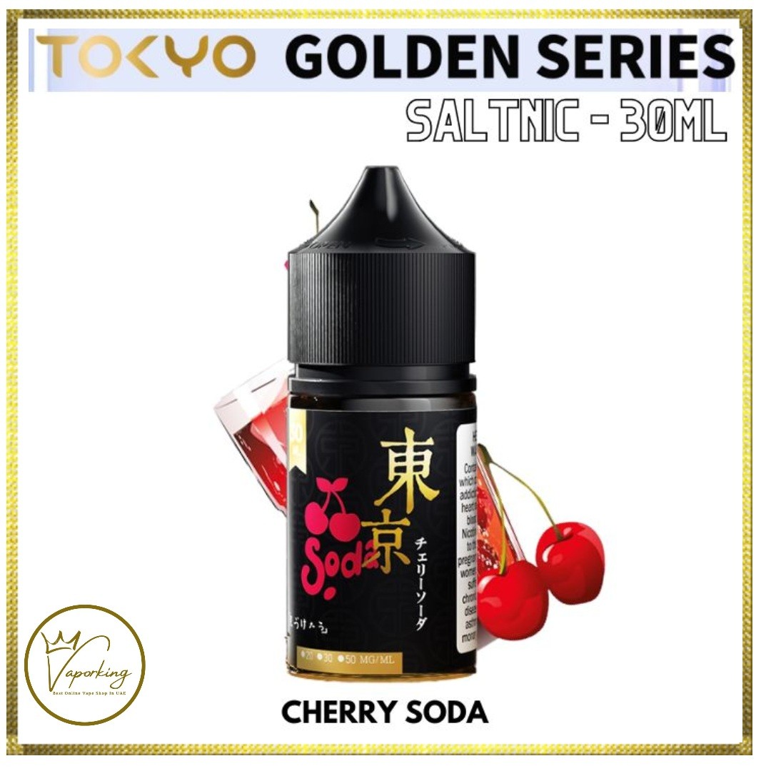 Tokyo Golden Series Salt Nic- Cherry Soda