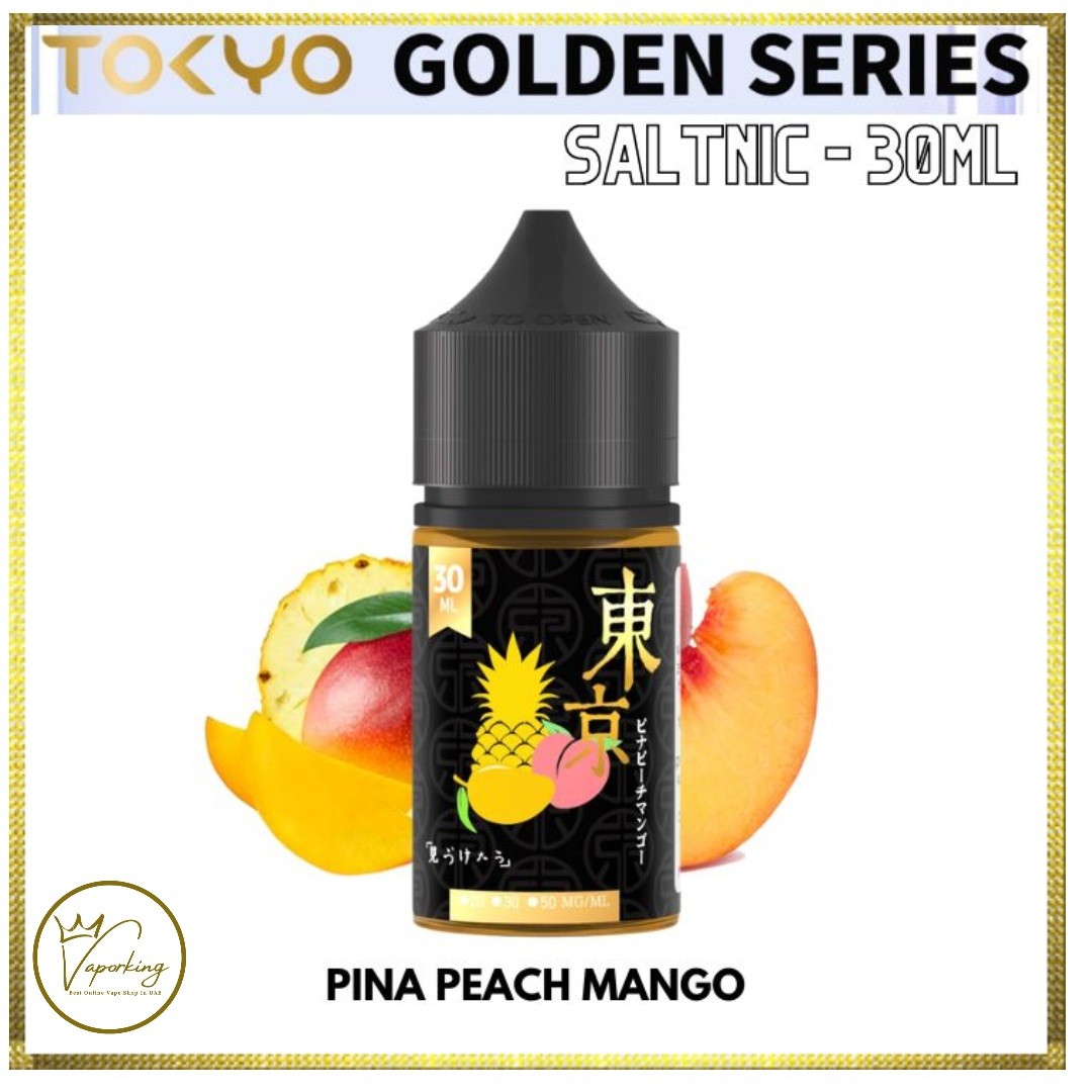 Tokyo Golden Series Salt Nic- Pina Peach Mango