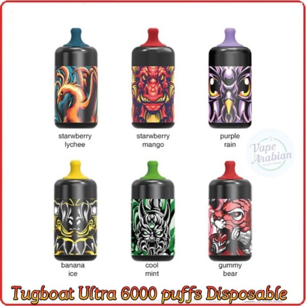 tugboat ultra 6000 puffs disposable kit