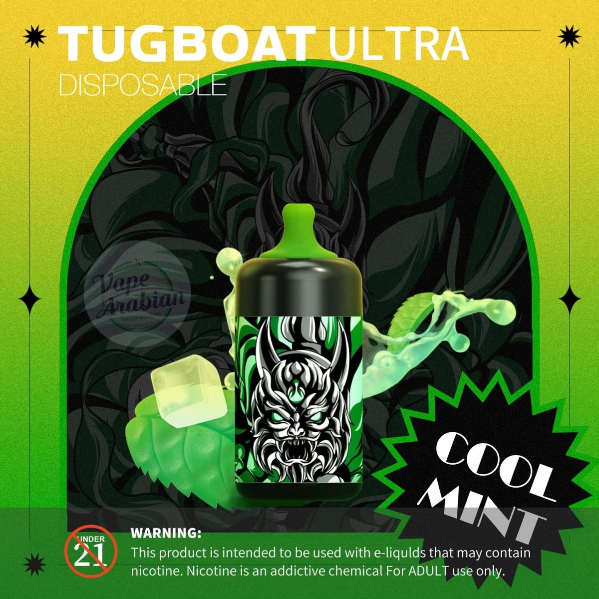Tugboat Ultra 6000 Puffs Disposable Kit- Cool Mint