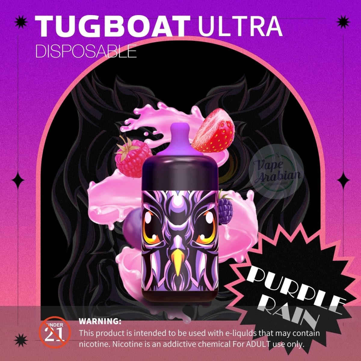 Tugboat Ultra 6000 Puffs Disposable Kit- Purple Rain