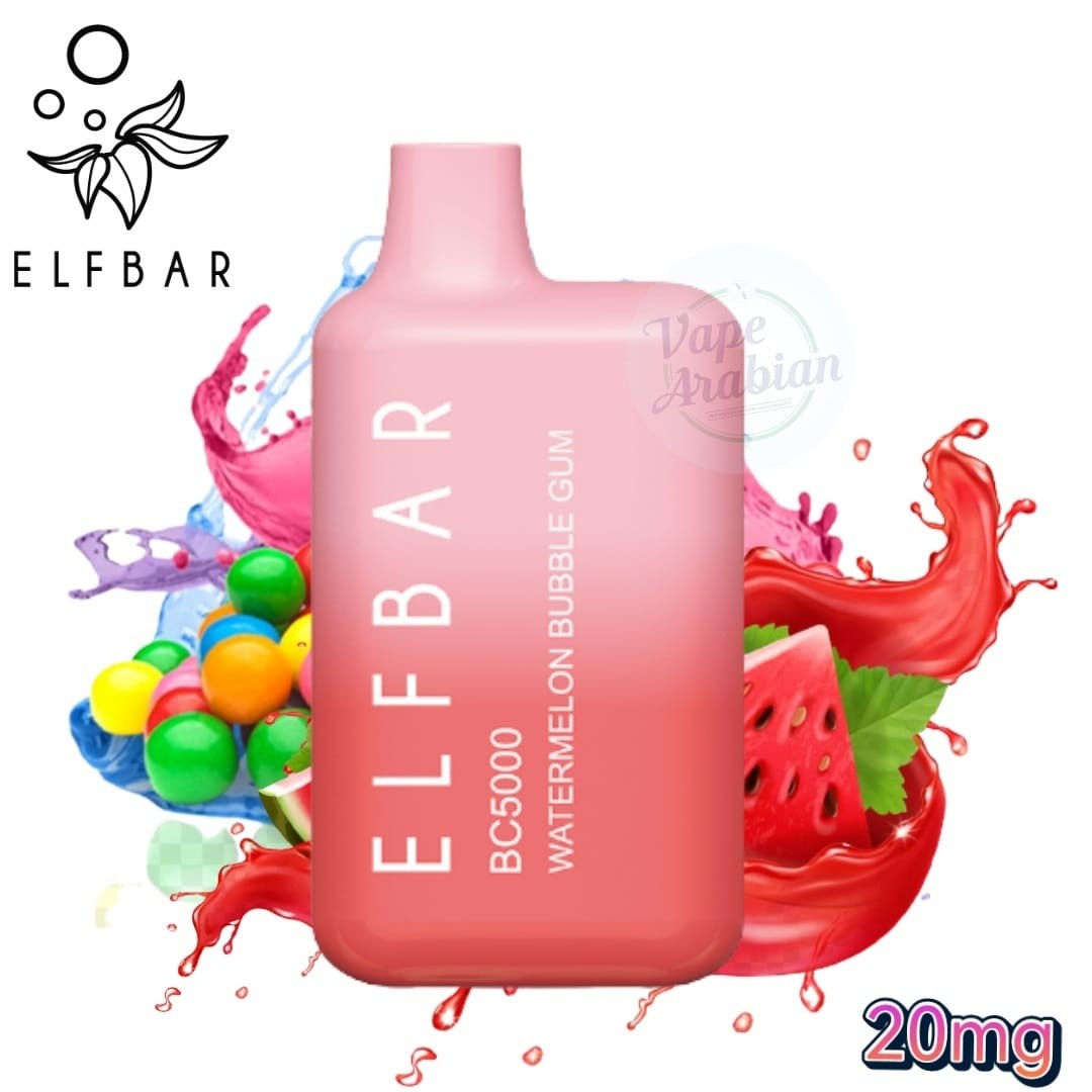 Elf Bar Bc5000 Disposable Vape 20mg- Watermelon