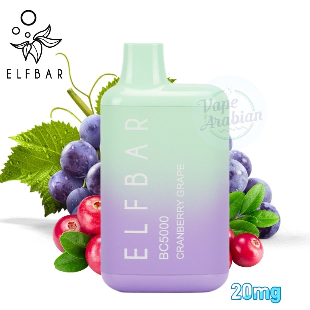 Elf Bar Bc5000 Disposable Vape- Cranberry Grape