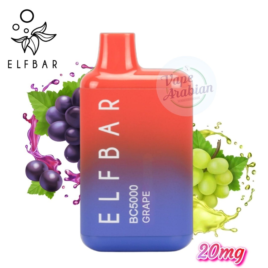 Elf Bar Bc5000 Disposable Vape- Grape