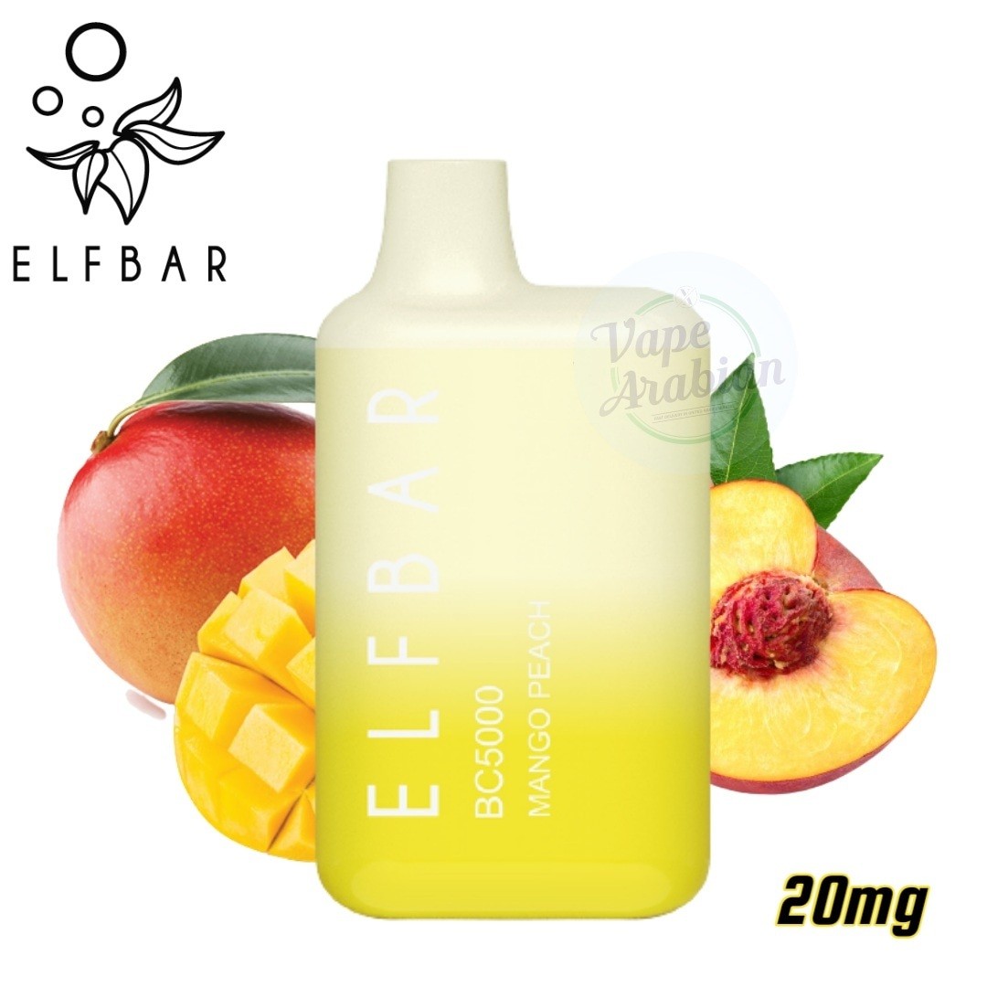 Elf Bar Bc5000 Disposable Vape- Mango Peach