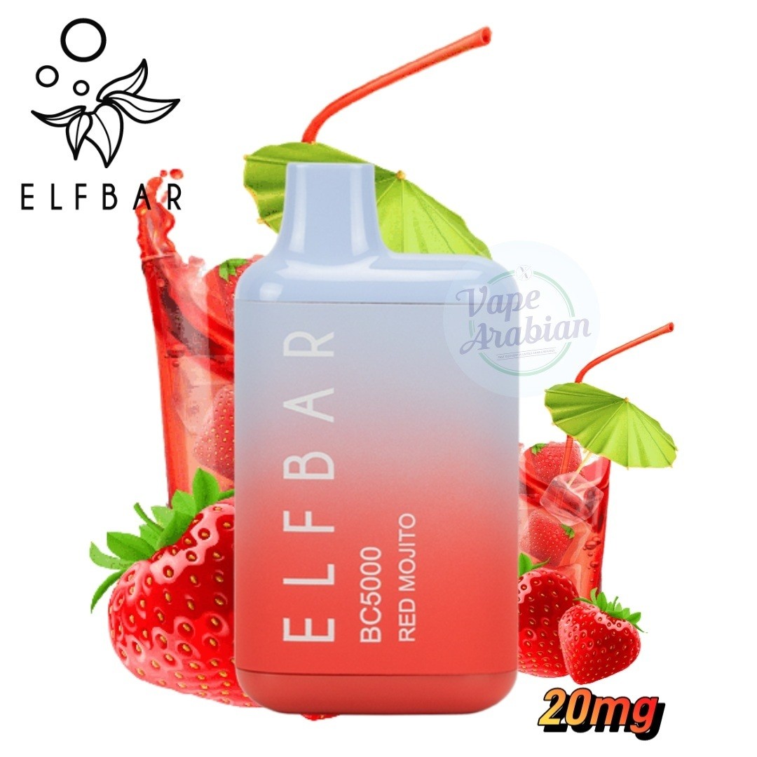 Elf Bar Bc5000 Disposable Vape- Red Mojito