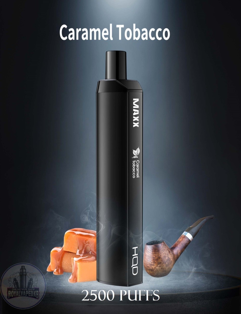 HQD Maxx Disposable Vape 2500 Puffs- Caramel Tobacco
