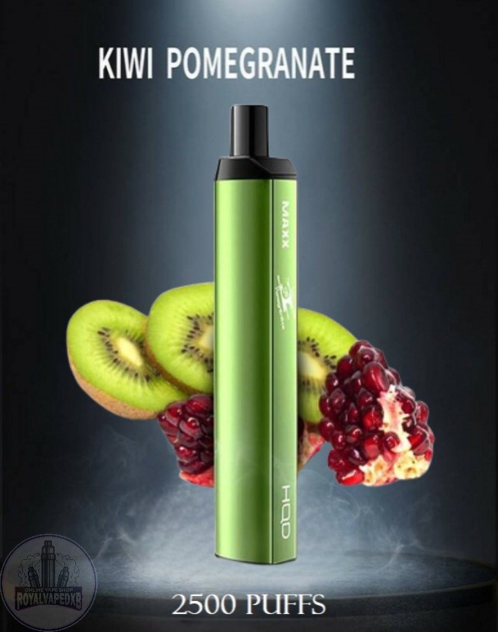 HQD Maxx Disposable Vape 2500 Puffs- Ice Mint- Kiwi Pomegranate