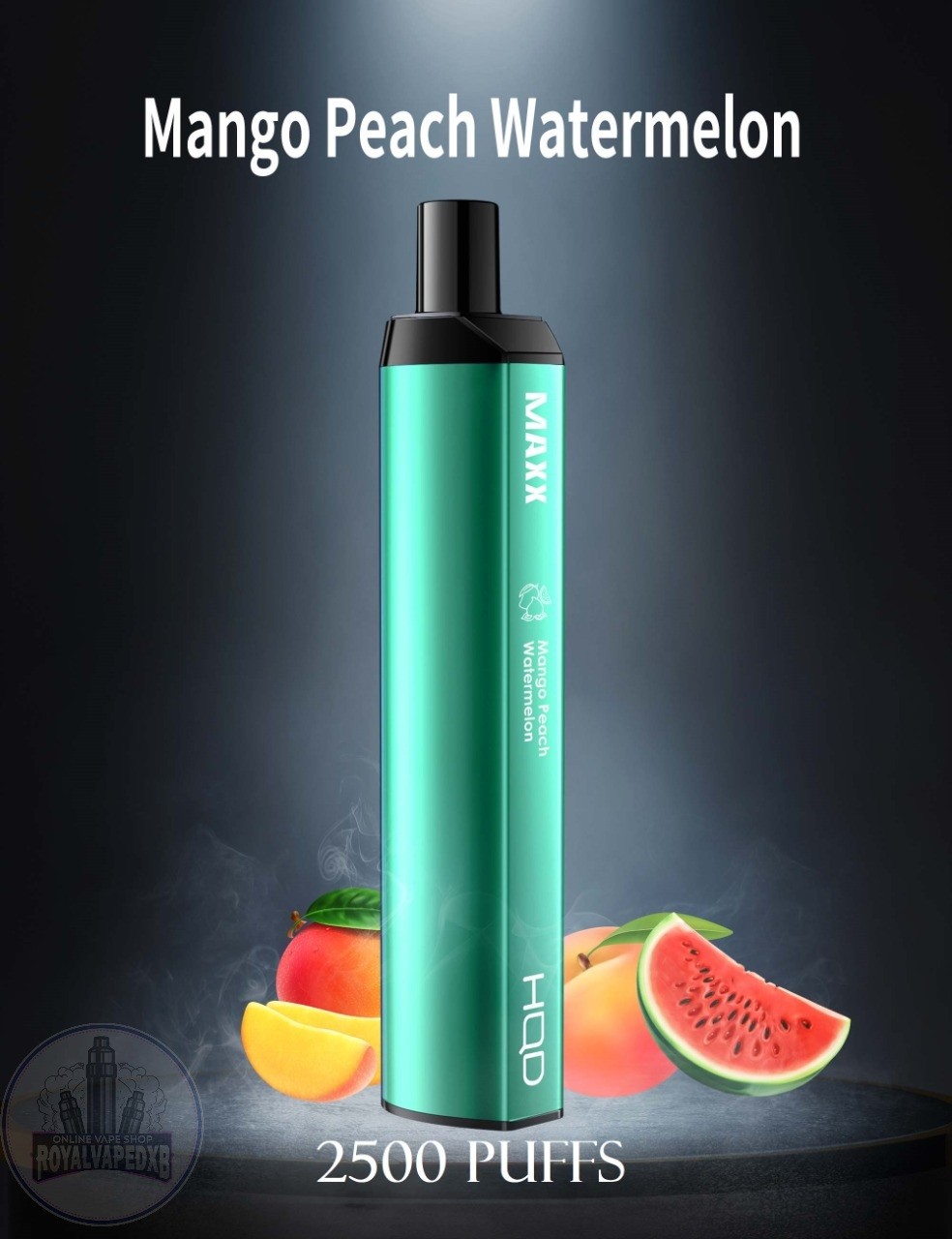 HQD Maxx Disposable Vape 2500 Puffs- Mango Peach Watermelon