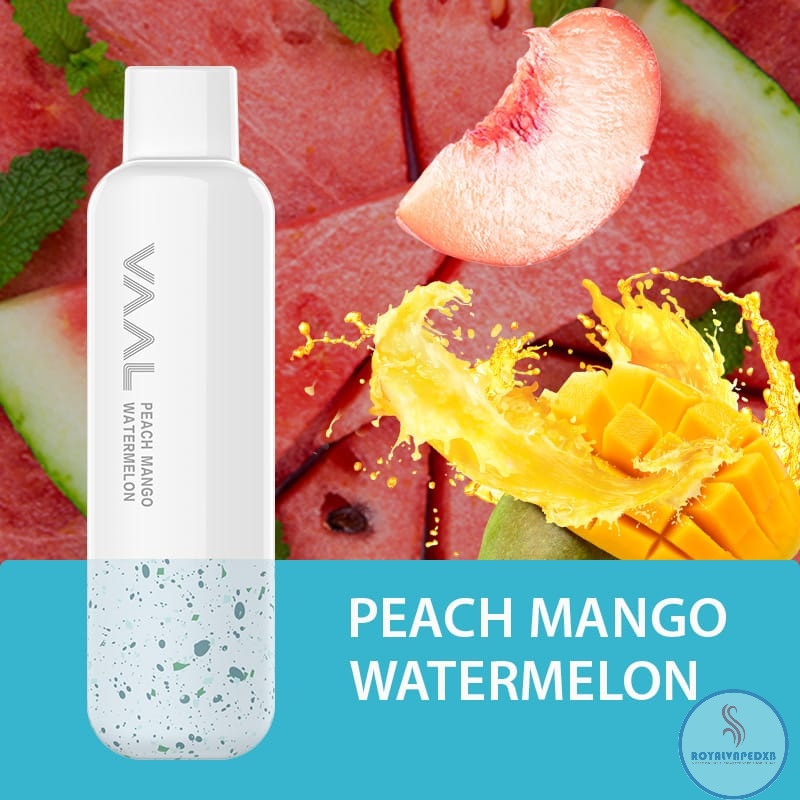 VAAL Rechargeable 4500 Puffs Disposable- Peach mango Watermelon