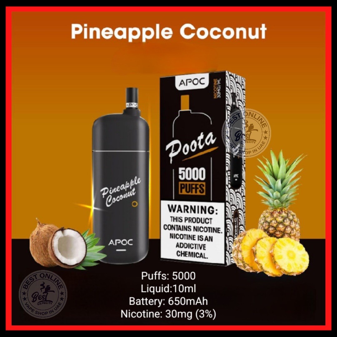 Apoc Poota 5000 Puffs Disposable Vape Pineapple Coconut