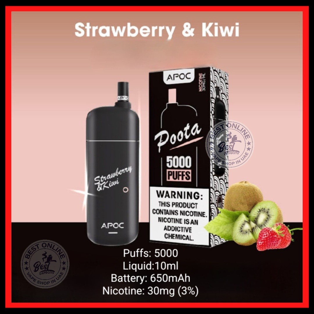 Apoc Poota 5000 Puffs Disposable Vape Strawberry Kiwi
