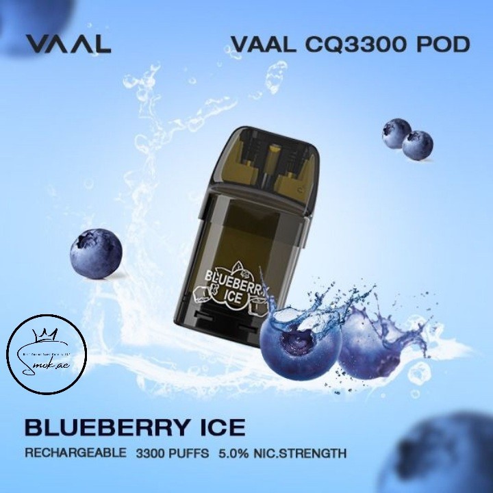 VAAL CQ3300 Replaceable Pod Disposable Blueberry Ice