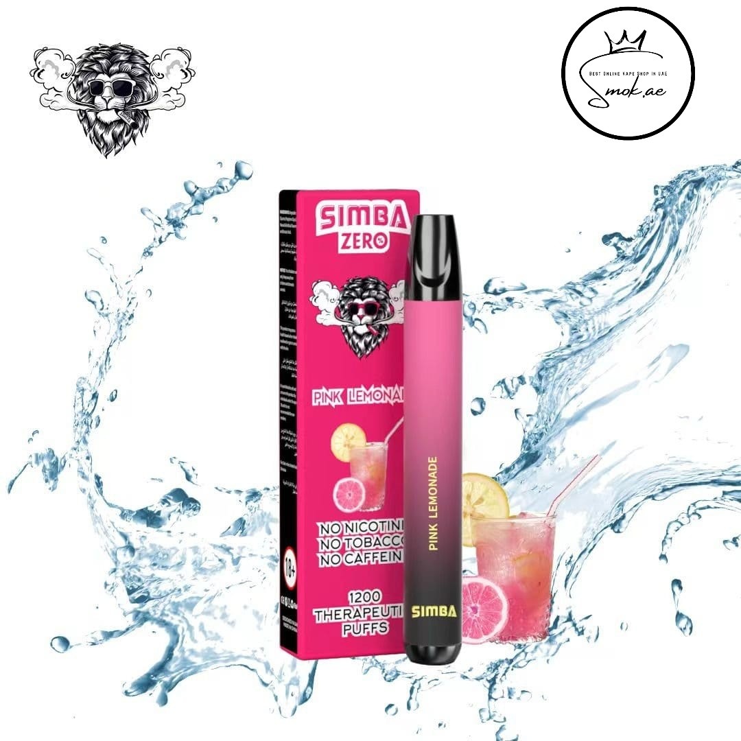 0mg Simba Zero Disposable Vape- Pink Lemonade