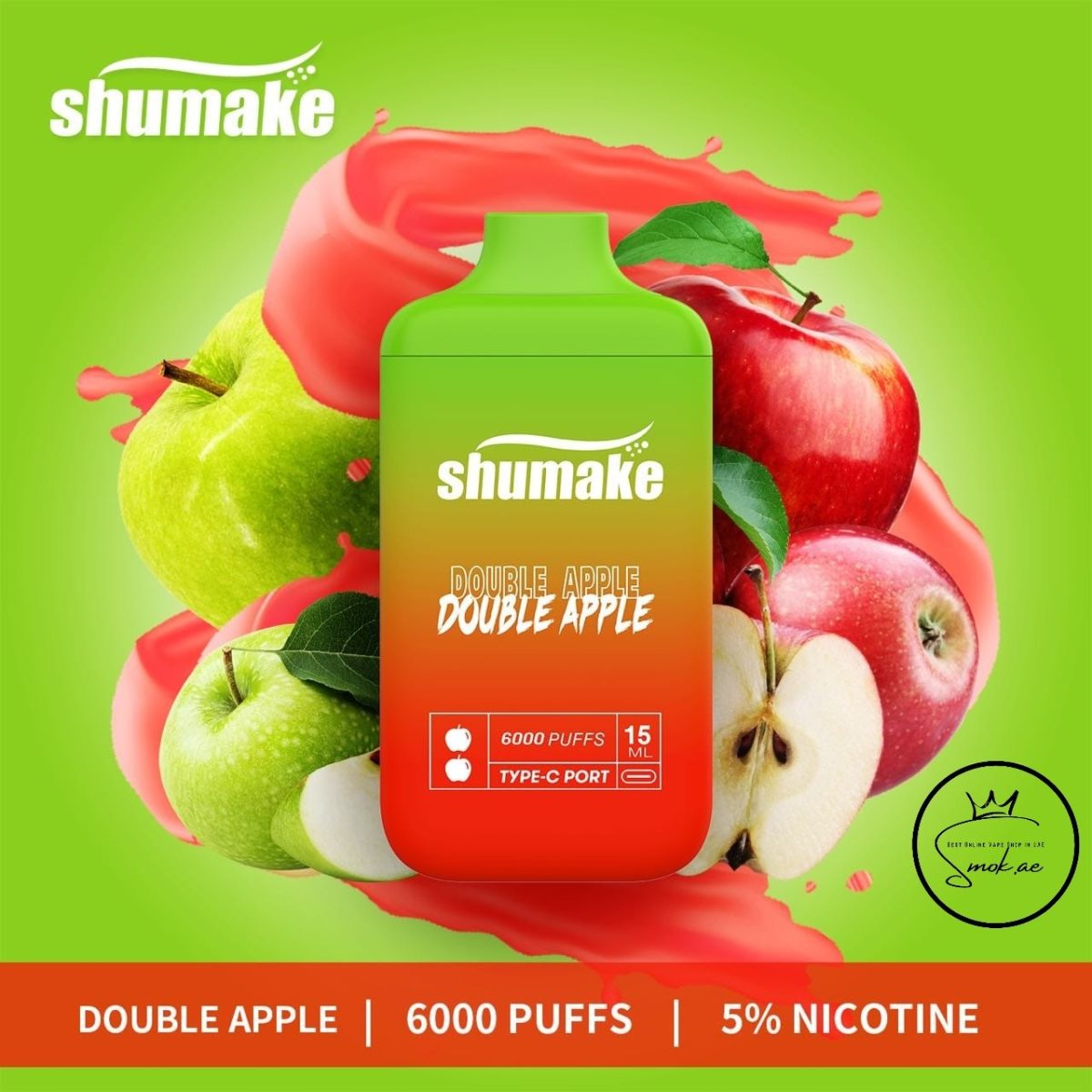 Shumake Disposable Vape 6000 Puffs In Dubai