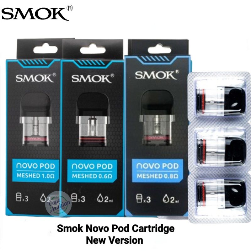 Buy Online New Version SMOK NOVO Meshed Pod Cartridges 2ml In UAE