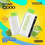 VOZOL STAR 12000 Puffs- Sour Apple Ice