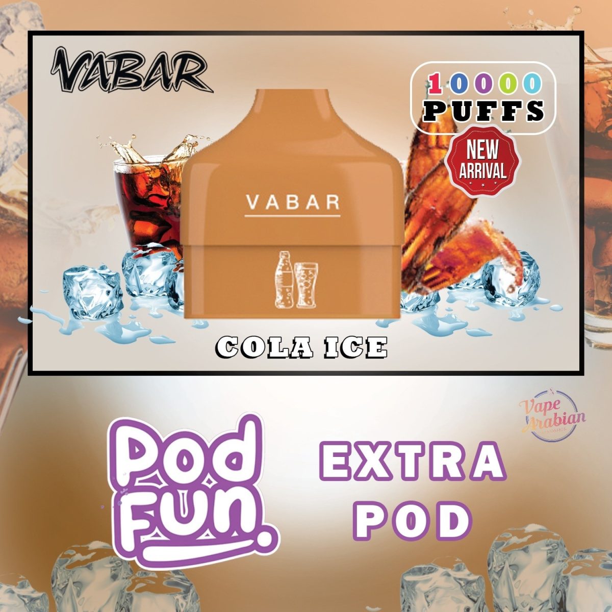 Vabar Pod Fun Extra Pod 10000 Puffs In UAE