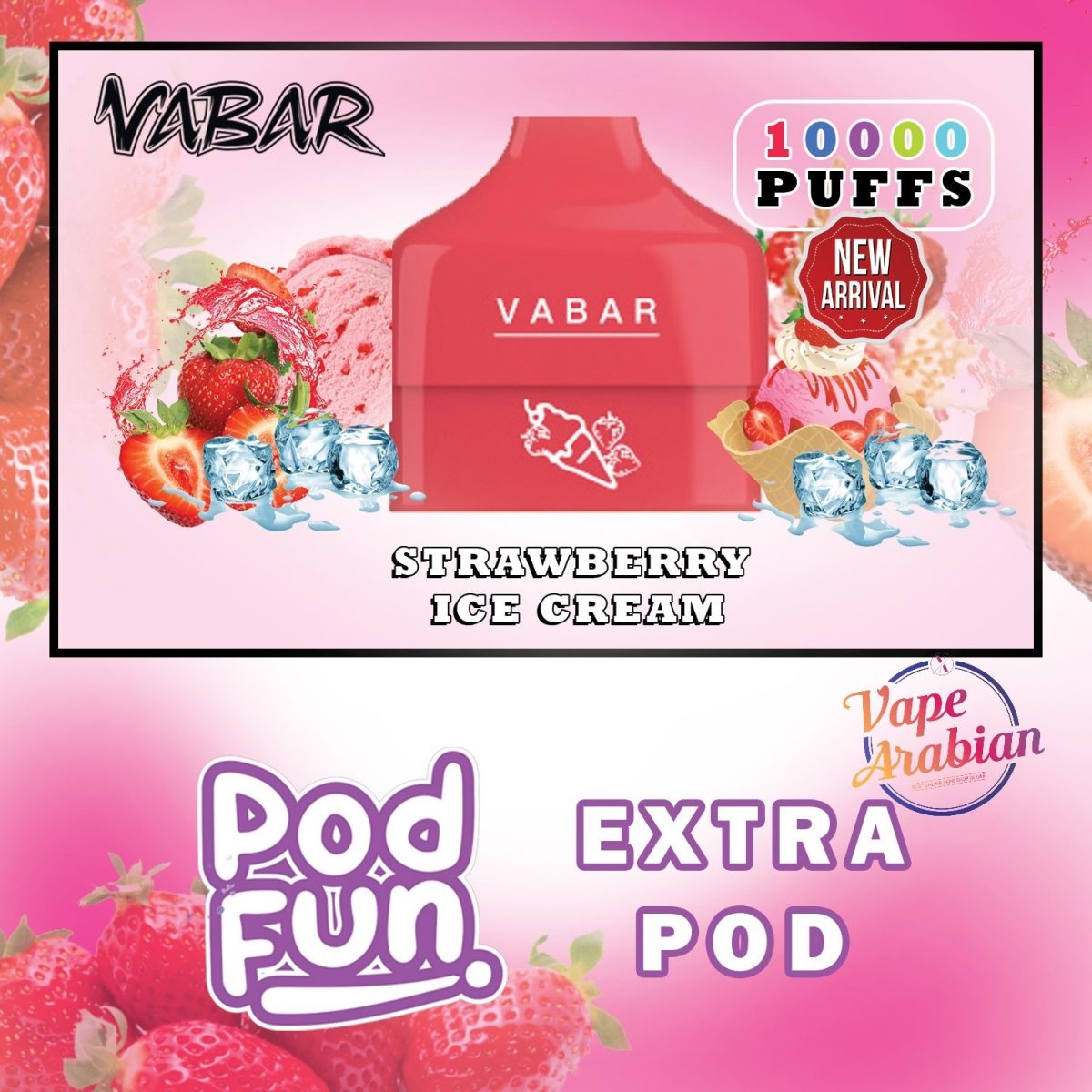 Vabar Pod Fun Extra Pod 10000 Puffs In UAE