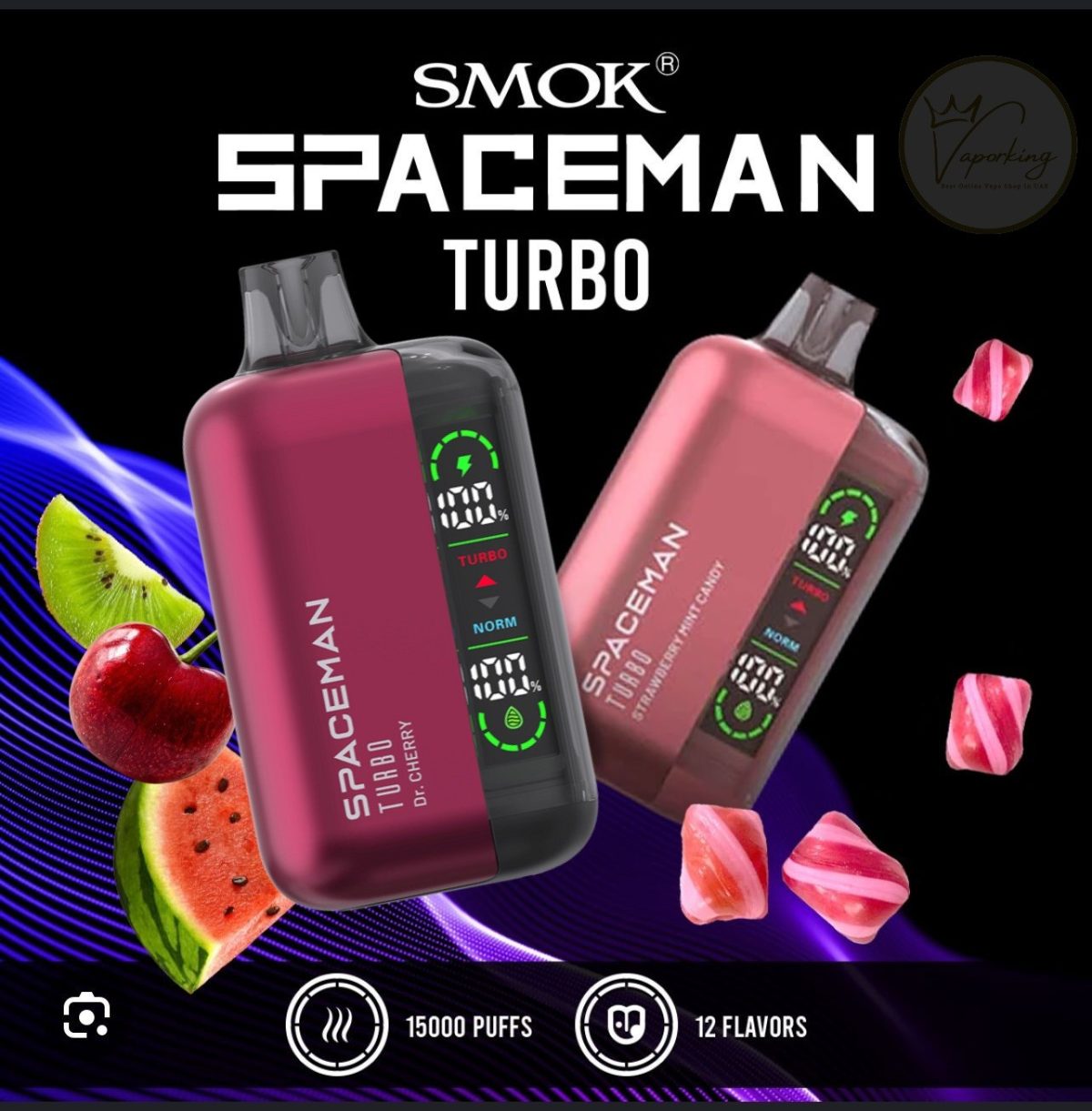 SMOK SPACEMAN Turbo 15000 Puffs Disposable Vape In UAE