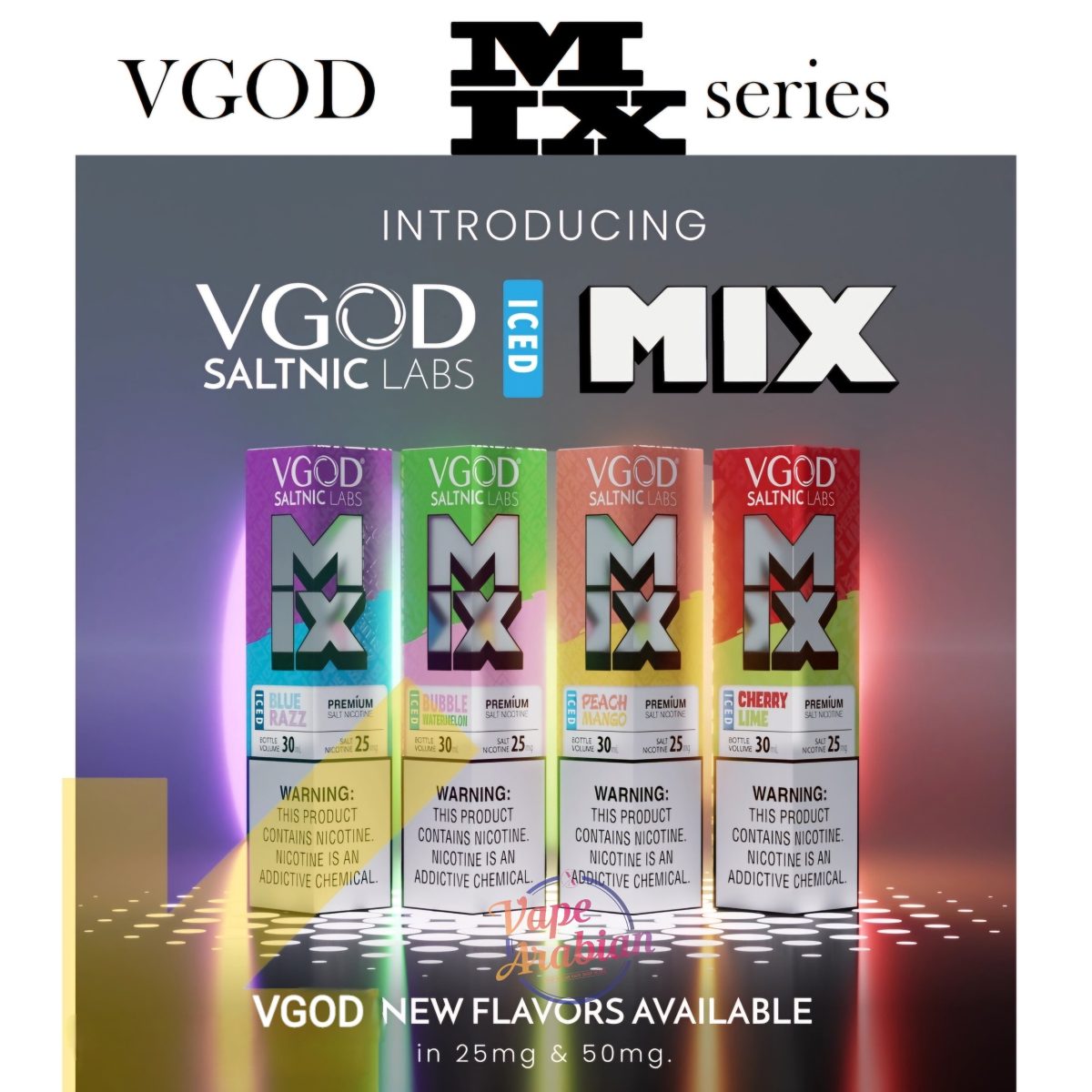 Brand New Addition VGOD Iced Mix Series Salt 30ml In UAE