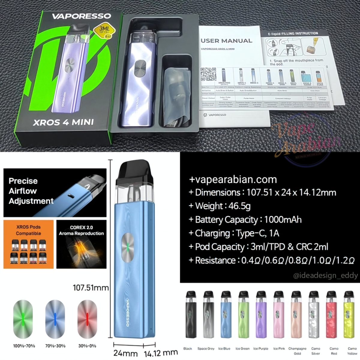 Vaporesso Xros 4 Mini Pod Kit 30W In UAE