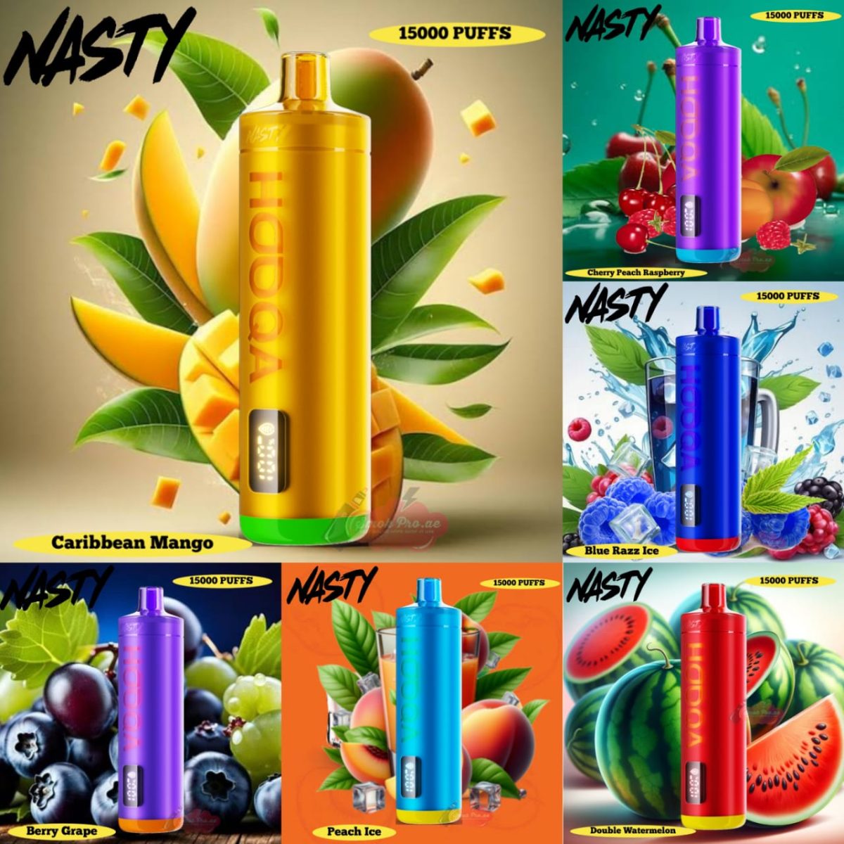 Nasty Hooqa 15000 Puffs Disposable Vape DTL In UAE